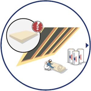 Aplikácia minerálnej izolácie URSA PUREONE SF 31