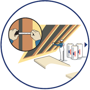 Aplikácia minerálnej izolácie URSA PUREONE SF 31