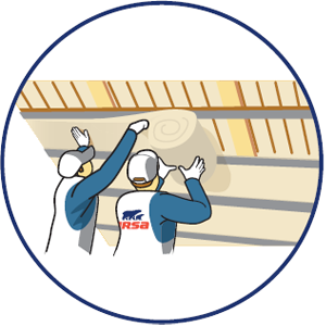 Aplikácia minerálnej izolácie URSA PUREONE SF 31